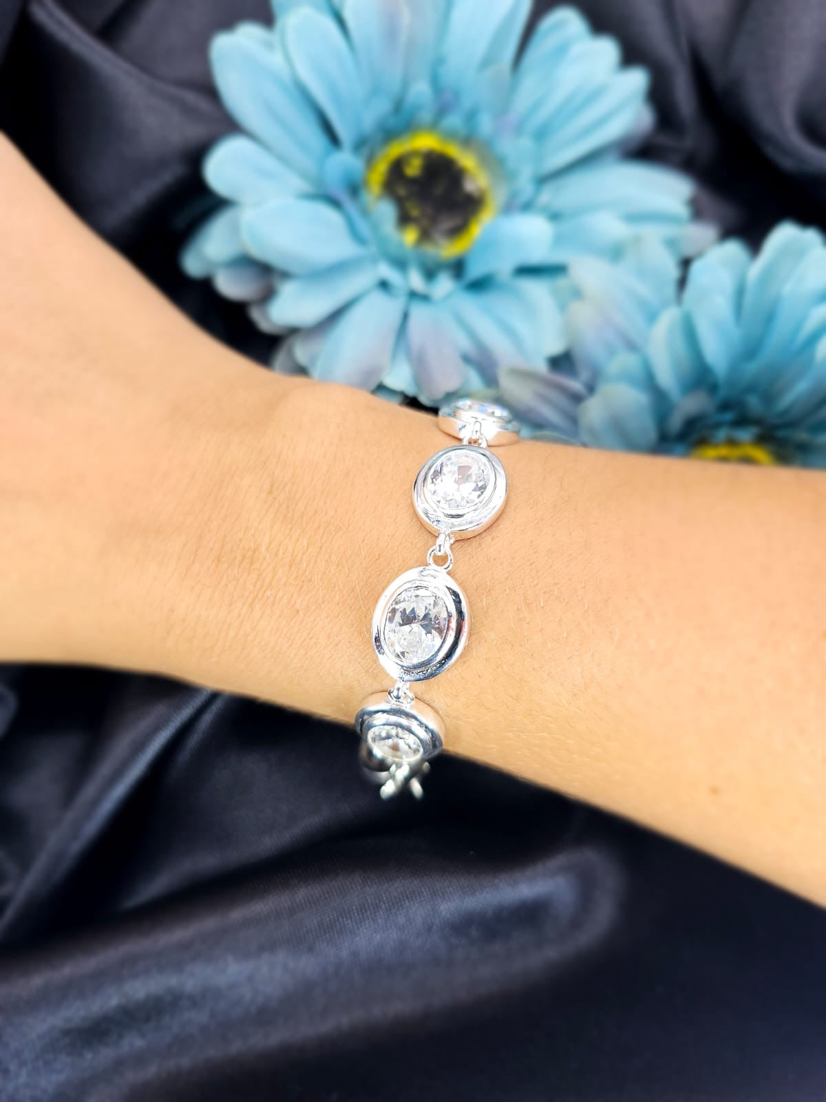 Stunning Sterling silver statement bracelet