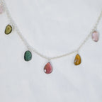 Large tourmaline drop necklace - Terciany 