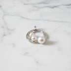 Circle pendant with three beautiful pearls - Terciany 