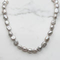 Grey pearl necklace - Terciany 