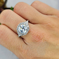 Square Cubic Zirconia Ring With Lots Of Detail