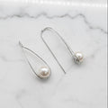 Open Oval Drop Earrings