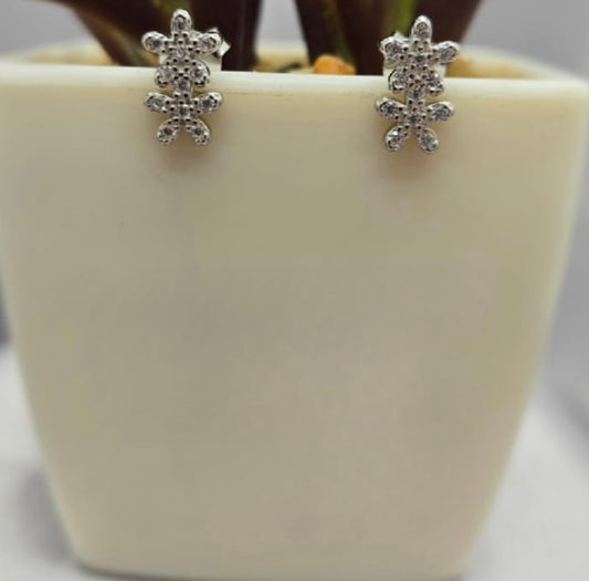 Double flower studs