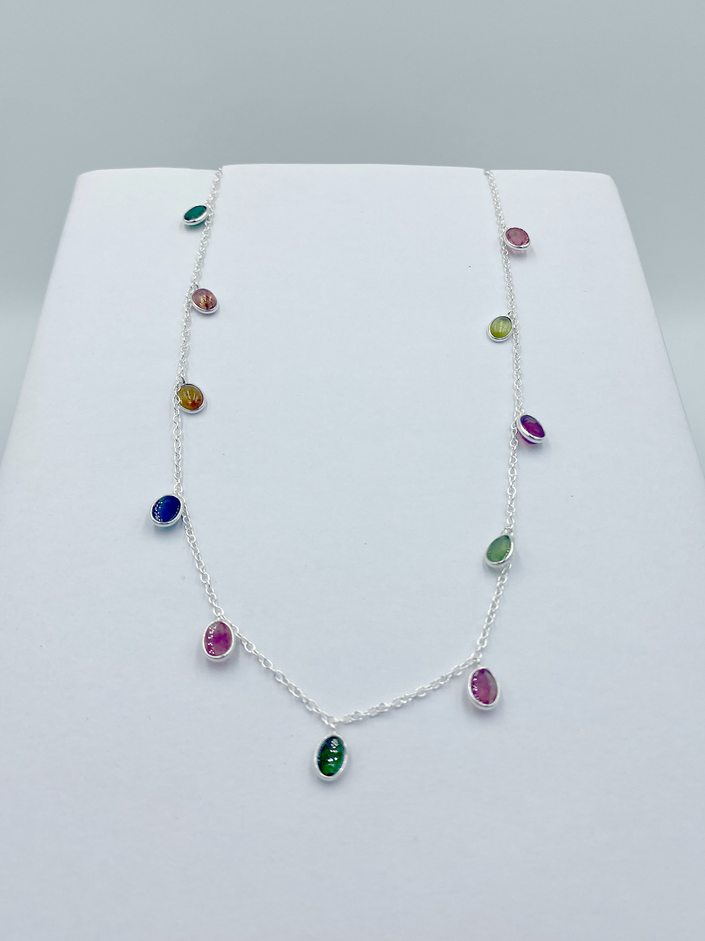 Large Tourmaline drop necklace