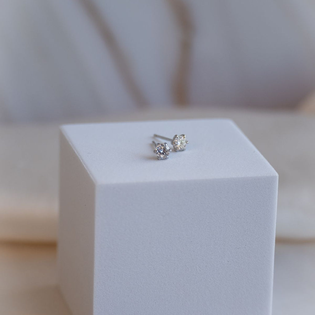 4mm Moissanite Stud earrings (with GRA Certificate) - Terciany 