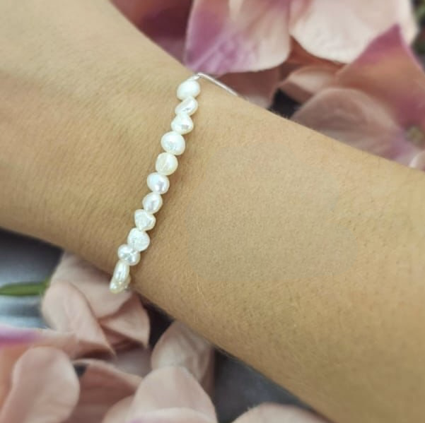 Tine 5Mm Freshwater Pearl Bracelet With Sterling Silver Clasp