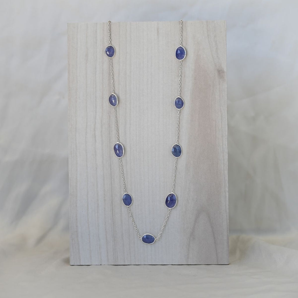 Stunning Tanzanite Semi Precious Stone Necklace - Terciany 