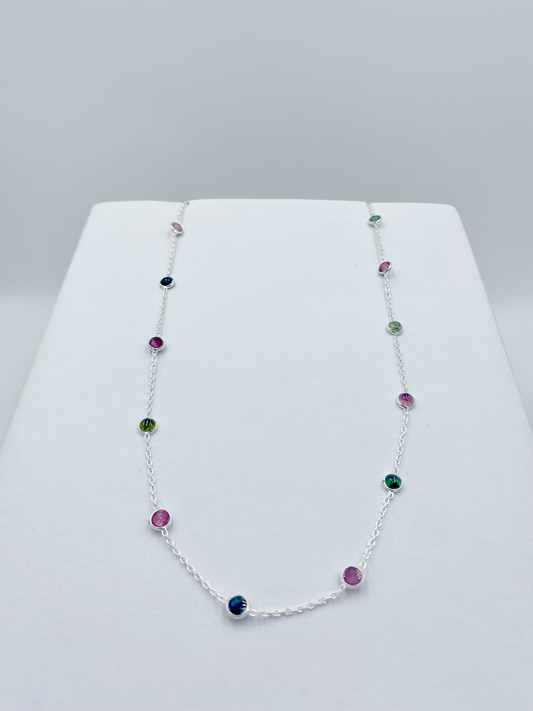 Tourmaline Semi Precious stone necklace