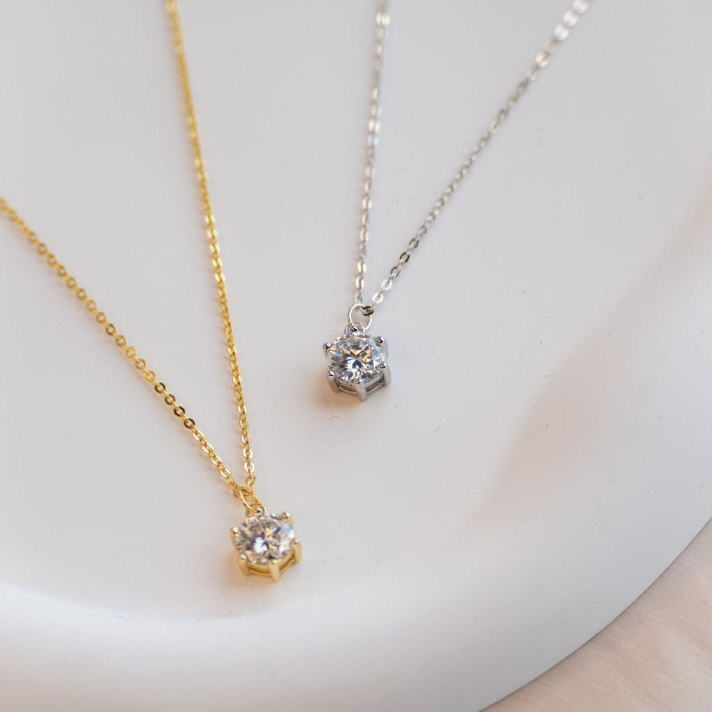 1 ct Moissanite Necklace (with GRA certificate) - Terciany 