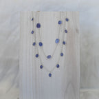 Tanzanite Semi Precious Stone Drop Necklace - Terciany 