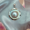 Blue/Grey Blister Mabe Pearl Pendant