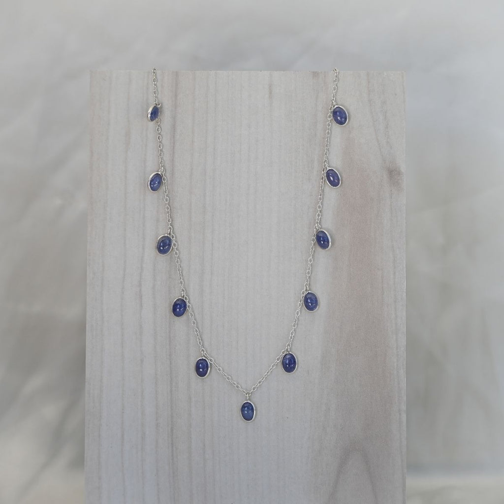 Tanzanite Semi Precious Stone Drop Necklace - Terciany 