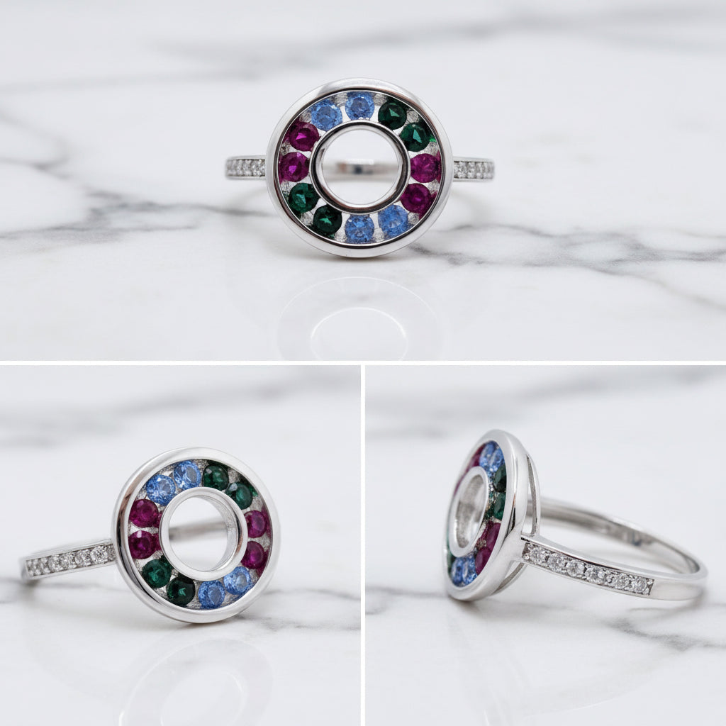 Circle Three Colour Ring - Terciany 