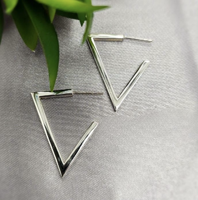 Triangle Hoop Earrings