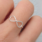 Sterling Silver Infinity Ring - Terciany 