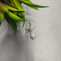 Sterling Silver Starfish Pendant With Cubic Zirconia Bling And Freshwater Pearl Centre