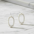 Statement Pearl Oval earrings - Terciany 