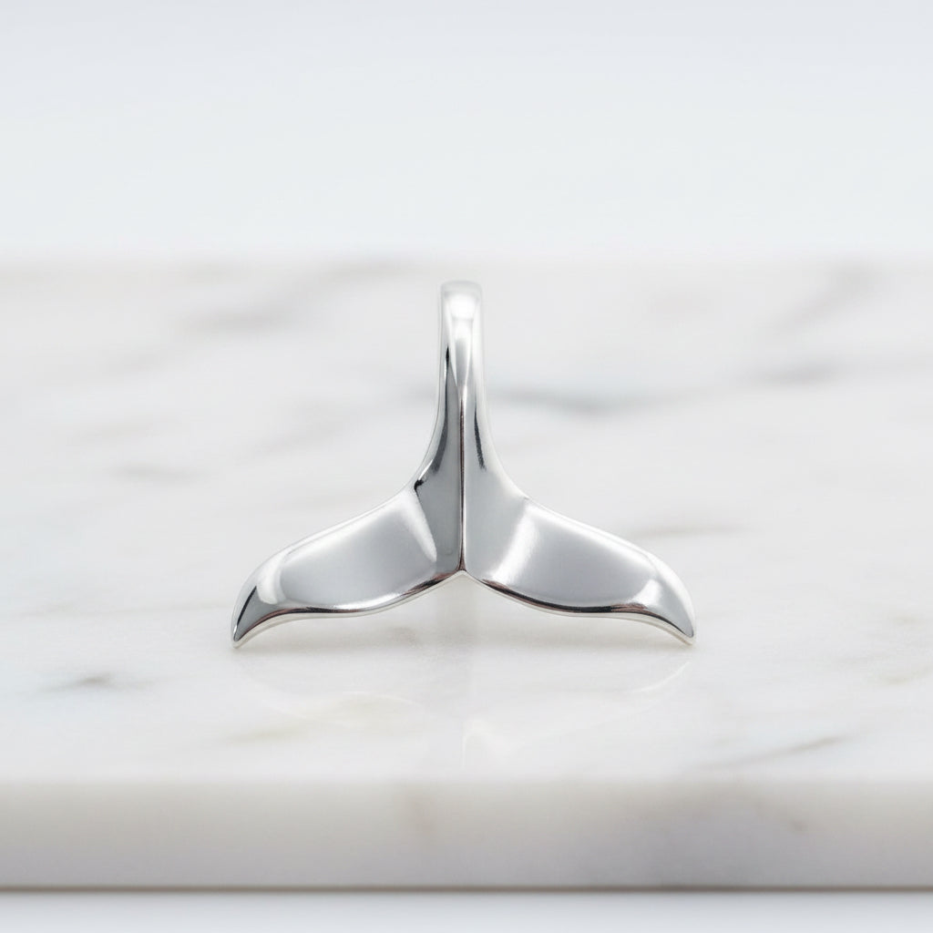 Whale Tail slider pendant