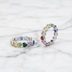 Rainbow Hearts Ring