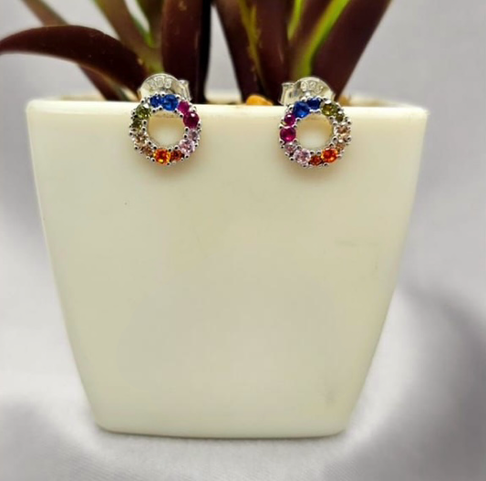 Rainbow Stud Earrings