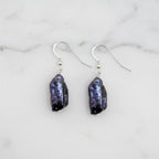 Blue Freshwater Pearl Drop Earrings - Terciany 