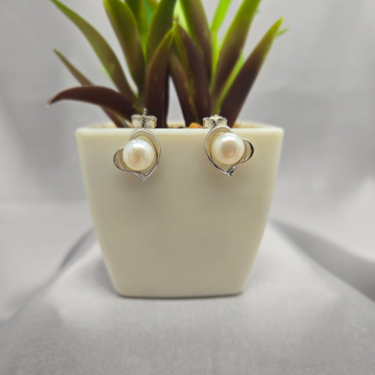 Love heart setting for freshwater pearl