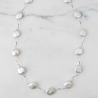 Stunning Coin Pearl Necklace - Terciany 