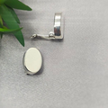Sterling Silver Oval Clip-On Earrings - Terciany 