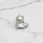 Awesome Grey 28mm  Baroque Pearl Pendant - Terciany 