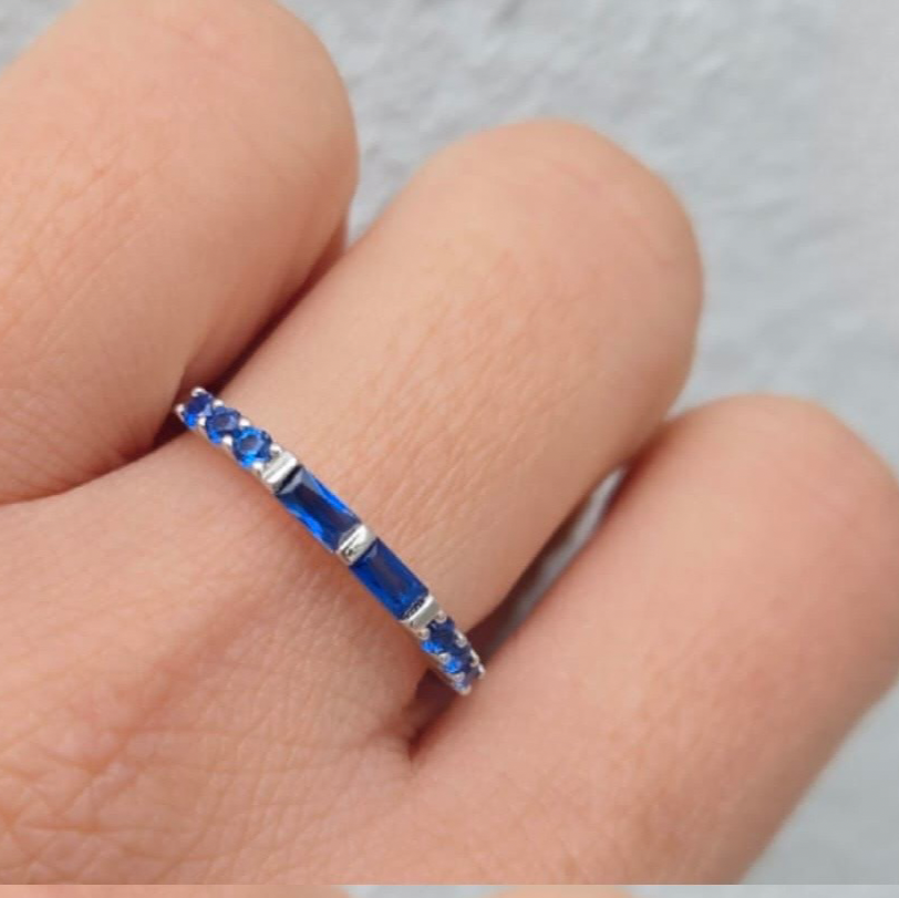Blue Stone Stacking Ring