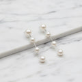 Four Drop Pearl Earrings - Terciany 