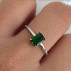 Green stone ring - Terciany 