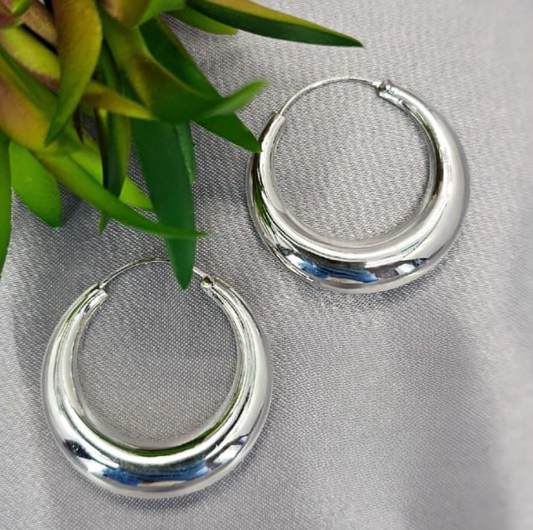 35mm wide hoop earrings