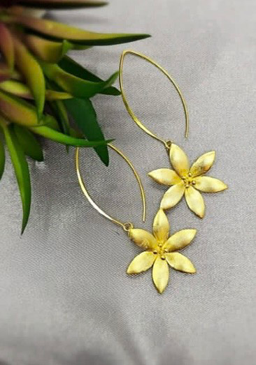 Gold Daisy Earrings