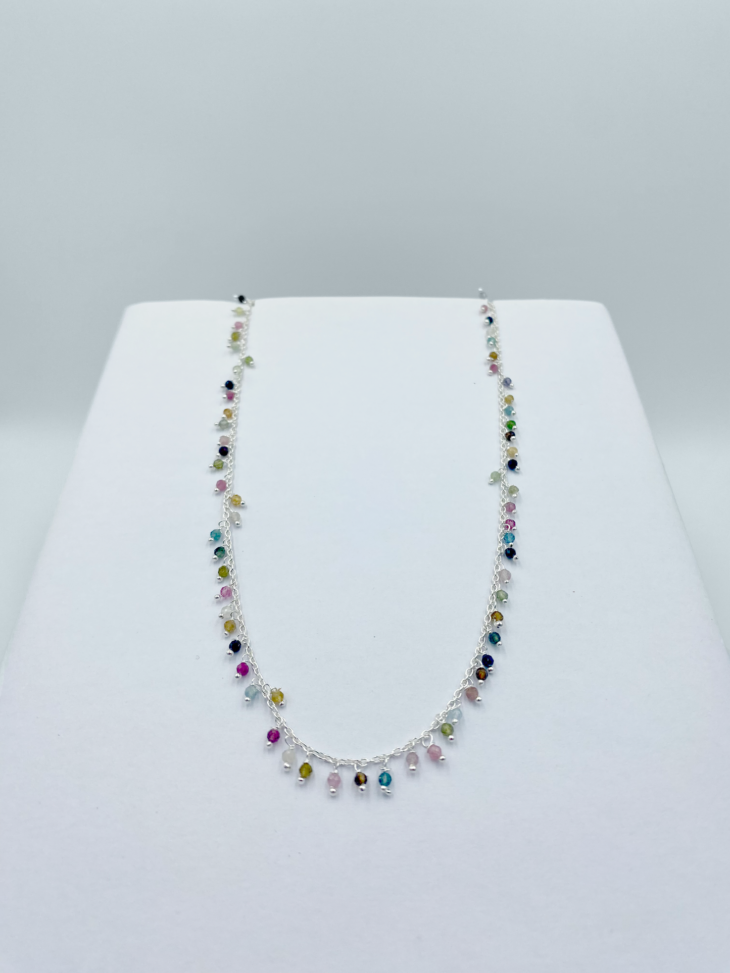 Tourmaline drops necklace