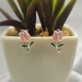 15X8 mm Pink Rosé Studs