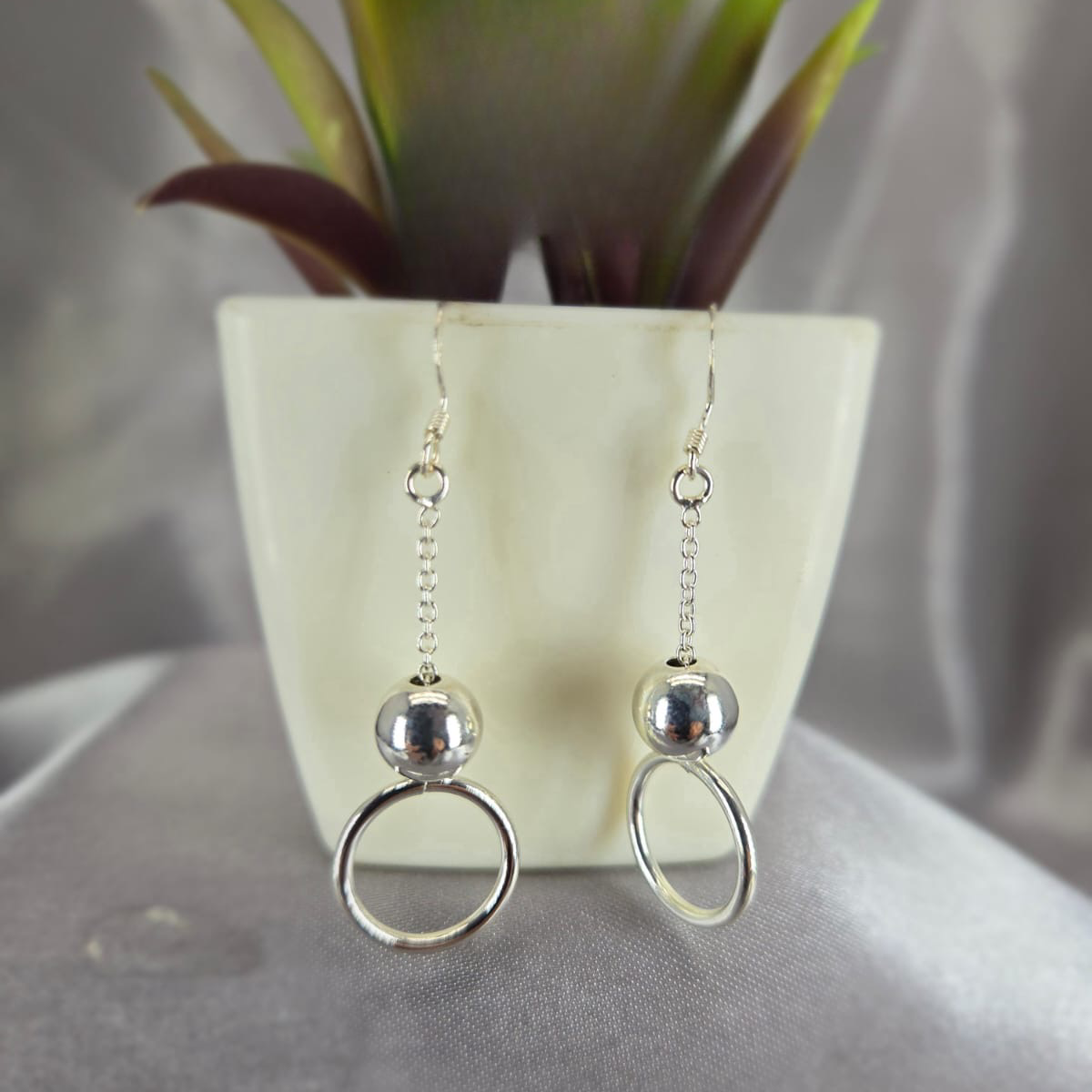 Ball Ring Hanging Earrings - Terciany 