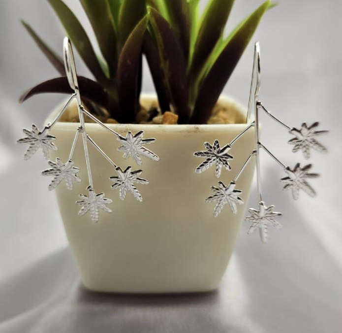 Sterling Silver Leave Branch Earring