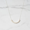 45 cm Sterling Silver Necklace With Lots Of Freshwater Pearls As Centre Piece - Terciany 