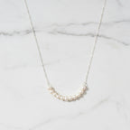 45 cm Sterling Silver Necklace With Lots Of Freshwater Pearls As Centre Piece - Terciany 