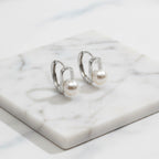 12 mm Huggies With Freshwater Pearls - Terciany 