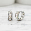 Most Beautiful Huggies With Lots Of Freshwater Pearls - Terciany 