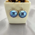 Blue Mabe Drop Earrings