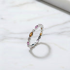 Oval Stone Rainbow Ring - Terciany 
