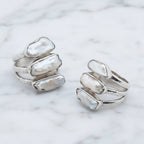 Modern Looking Ring With Three Pearls - Terciany 