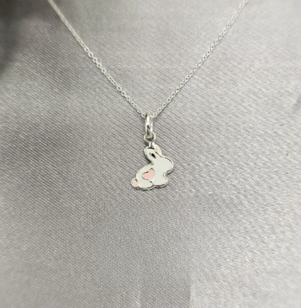 Children Rabbit Charm Necklace