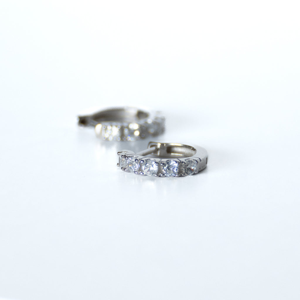 Sterling Silver Huggy Earrings