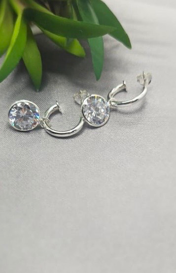 10mm Crystal Pretty Woman Drop Earrings