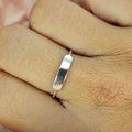 Sterling Silver Ring With Rectangular Top - Terciany 