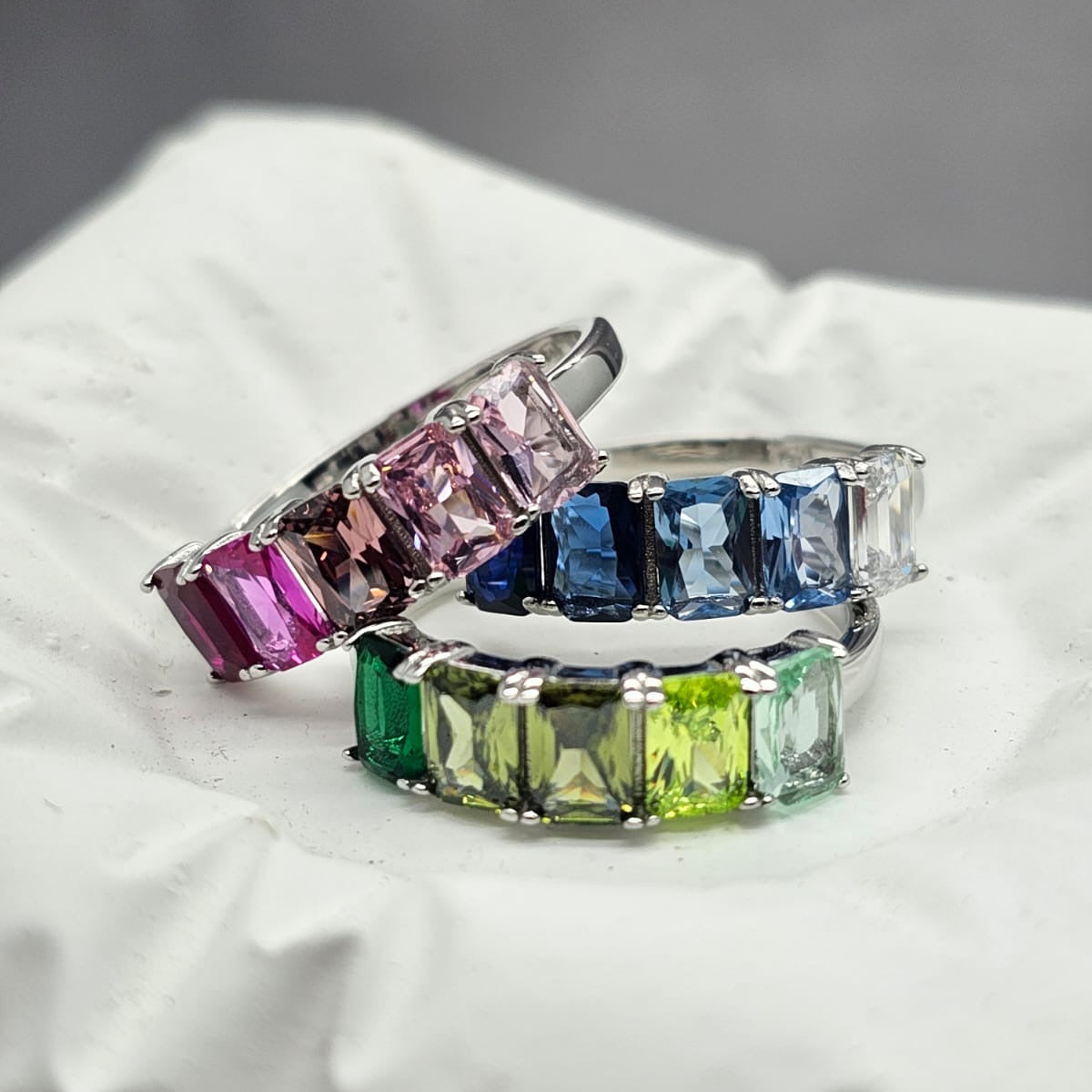 Sterling Silver Baguette Ring